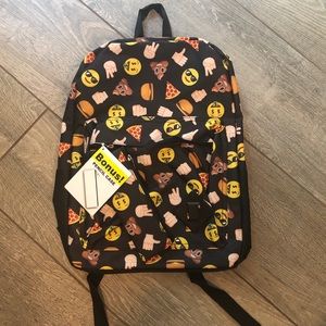 NWT emoji backpack with bonus pencil case 😊 💩